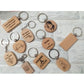 Wooden ID Tags Blank Rectangle Wooden Key Chain Diy - TwoTrees Official Shop